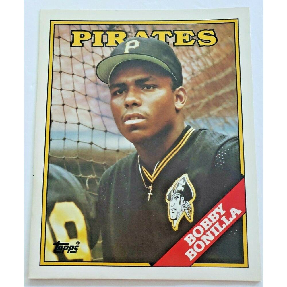 1988 Topps Bobby Bonilla Baseball‎ Duo-Tang School Paper Pocket Folder New